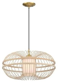 Lustră pe cablu Westinghouse 61255 TULCEA 1xE27/60W/230V bambus