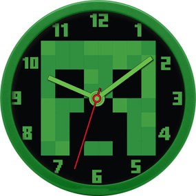 Minecraft Green ceas de perete 25 cm