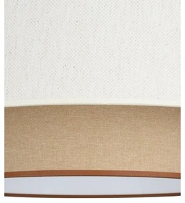 Pendul pe cablu NATIA 1xE27/60W/230V alb/maro