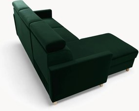 Colțar extensibil Vario universal dreapta/stânga - catifea verde Bluvel 78