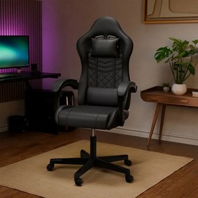 Juskys Scaun de birou HyperSeat - negru