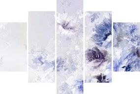Tablou - Flori,pictură texturată (150x105 cm)