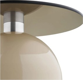 Măsuță auxiliară rotundă cu blat din sticlă ø 40 cm Ravello – House Nordic