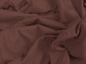 Cearsaf Jersey cu elastic 180 x 200 cm maro inchis