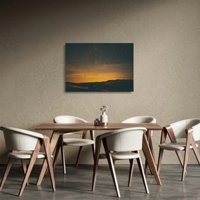 Tablou pe sticlă cu cerul înstelat (70x50 cm)