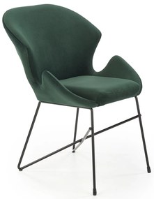 Scaun catifea KAND 458 verde inchis