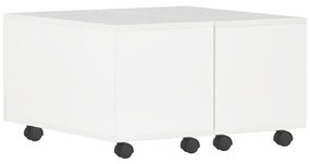 283721 vidaXL Măsuță de cafea, alb extralucios, 60 x 60 x 35 cm, PAL
