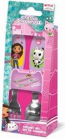 Gabby&#039;s Dollhouse Wonderland set de tacâmuri ergonomic metalic - 2 bucăți