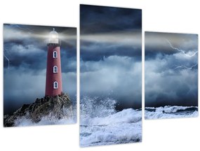 Tablou - Far pe stâncă (90x60 cm)