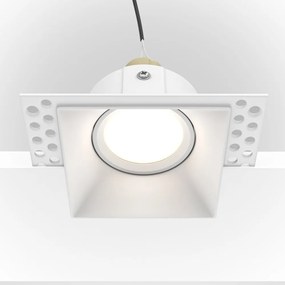 Spot incastrabil design tehnic Dot alb 11,2x11,2cm