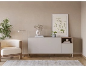 Comodă crem 180x80 cm Cailin – Marckeric