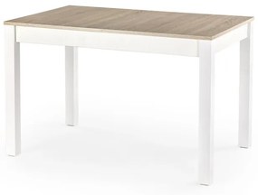 Masa extensibila Maurycy stejar sonoma/alb L 118-158 x l 75 x h 76 cm
