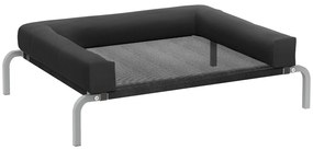 PawHut Pat ridicat pentru câini răcoritor, pat de tabără pentru câini interior exterior portabil, 90 x 65 x 30 cm, negru | Aosom Romania