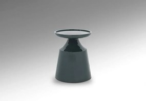 Masuta laterala rotunda din MDF Mina verde inchis