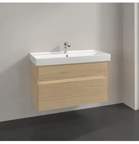 Dulap baza suspendat, Villeroy&amp;Boch Collaro, 95.4x54.6x44.4cm, iluminare ambientala, C011L0