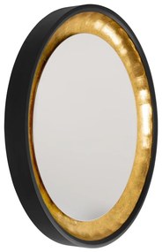 Eglo 425062 - Oglindă de perete BONTANG, Ø 90 cm, negru/auriu