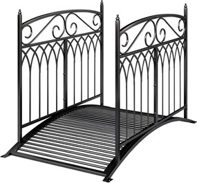 Outsunny Pod de grădină din metal 135,5 cm Pod pentru iaz cu balustrade de siguranță Aspect antic Rezistent la rugină Montaj ușor | Aosom Romania