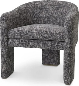 Scaun design LUX Pebbles, cambon negru 115373 HZ