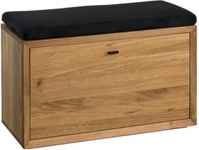 Dulap lemn masiv de pantofi Sutton, 85 × 58 × 39 cm