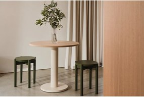 Masă de dining rotundă cu blat cu aspect de lemn de stejar ø 65 cm Sool – noo.ma