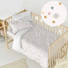 Lenjerie de pat pentru copii din bumbac pentru pătuț 100x120 cm Saturn – Happy Friday