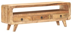 vidaXL Comodă TV, 117 x 30 x 41 cm, lemn masiv de mango nefinisat
