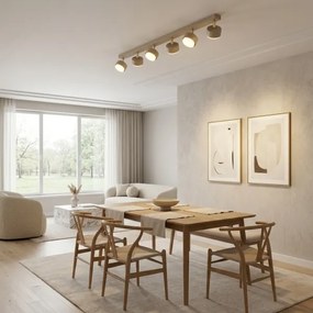 Brilagi - Spoturi LED RGB reglabile MONO 6xGX53/14W/230V Wi-Fi Tuya bej/auriu