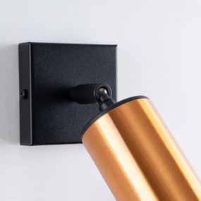 Spot de perete Sollux SL.1374 WINX 1xGU10/10W/230V negru/cupru