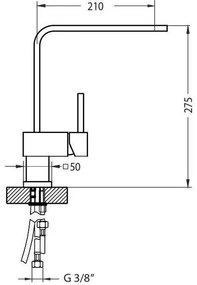 ALVEUS 1134826 - Baterie chiuvetă LAGUNA 28,6 cm crom lucios