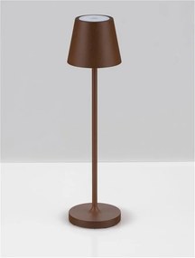 Veioza/Lampa de masa LED portabila exterior IP54 PETIT maro