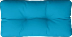 vidaXL Pernă de paleți, albastru deschis, 80x40x12 cm, material textil