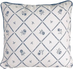 Față de pernă decorativă din bumbac organic 45x45 cm albastru, „Lovisa"