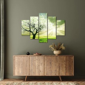 Tablou cu copaci pe luncă (150x105 cm)