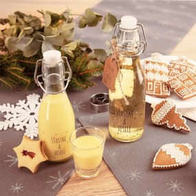 Sticlă cu închidere cu clip Orion Alb fulg de nea,0,29 l, 290 ml
