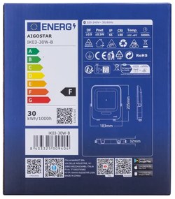 Proiector LED RGBW Aigostar MESH LED/30W/230V 6500K IP65 + telecomandă