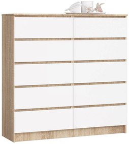 Comodă Kraft 10SZ (stejar sonoma + alb). 1117145