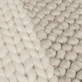 Covor bej țesut manual din amestesc de lână 160x230 cm Minerals Patchwork – Flair Rugs