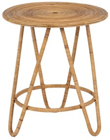 Măsuță auxiliară rotundă din ratan ø 60 cm – Ixia
