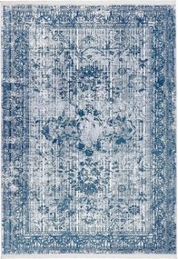 Covor 1321, 80x150 cm, forma dreptunghiulara, tesatura catifelata, alb