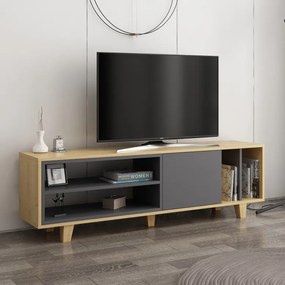 Comoda TV Rosmar - Oak, Antracit