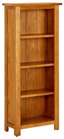 Biblioteca cu 4 rafturi, 45x22x110 cm, lemn masiv de stejar 1, 45 x 22 x 110 cm