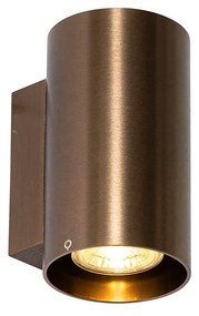 Aplică modernă bronz închis rotundă cu 2 lumini - Sandy