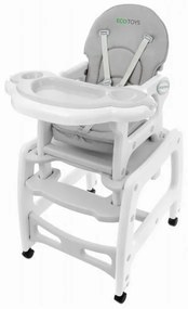 Scaun de masa 3 in 1 Ecotoys HC-223 Gri