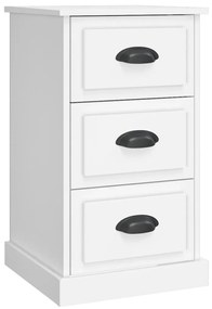 816160 vidaXL Noptieră, alb, 39x39x67 cm, lemn prelucrat