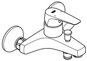 GROHE 23772000 - Baterie pentru cadă START FLOW, 150 mm, crom lucios