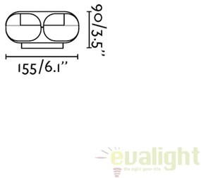 Aplica de perete exterior BU-OH LED alb IP65 71215