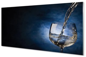 Tablouri pe sticlă sticlă de vin alb