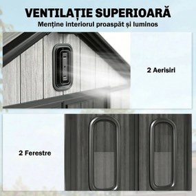 Outsunny metal 2 3, magazie căsuță dulap depozitare cutie | Aosom Romania