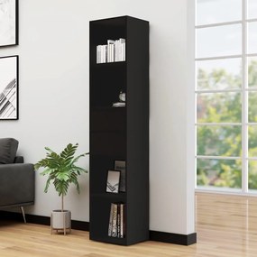 vidaXL Bibliotecă, negru, 36x30x171 cm, lemn prelucrat