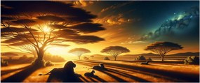 Tablou - Lei odihnindu-se (120x50 cm)
